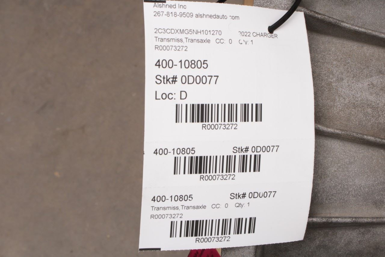 2019-2023 Dodge Charger GT 3.6L AWD 8-Speed Auto Transmission 85K 68391519AA OEM - Alshned Auto Parts