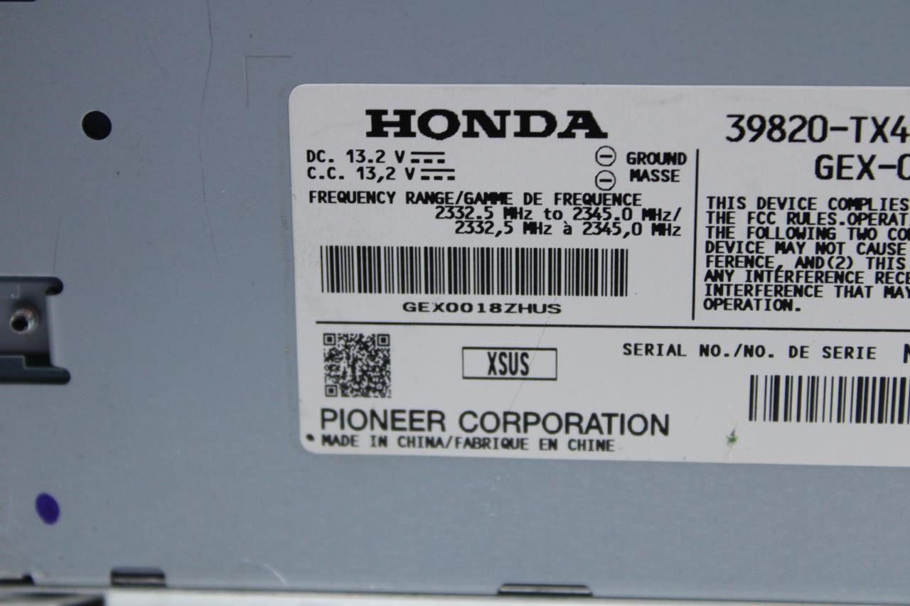 2013-2015 Acura RDX Audio Equipment Radio Receiver 39820-TX4-A010-M1 OEM - Alshned Auto Parts