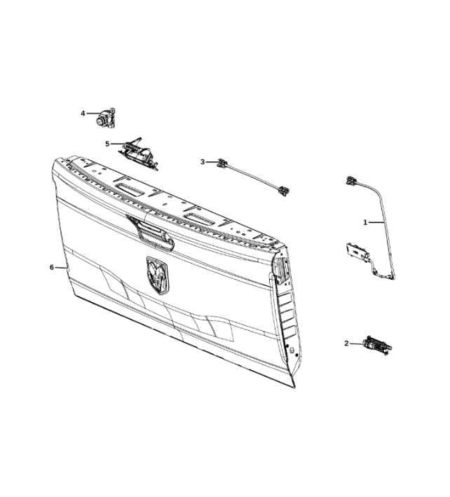 2014-24 Ram 1500 Classic Express Quad Cab Tailgate Shell Panel w/ Camera *ReaD* - Alshned Auto Parts