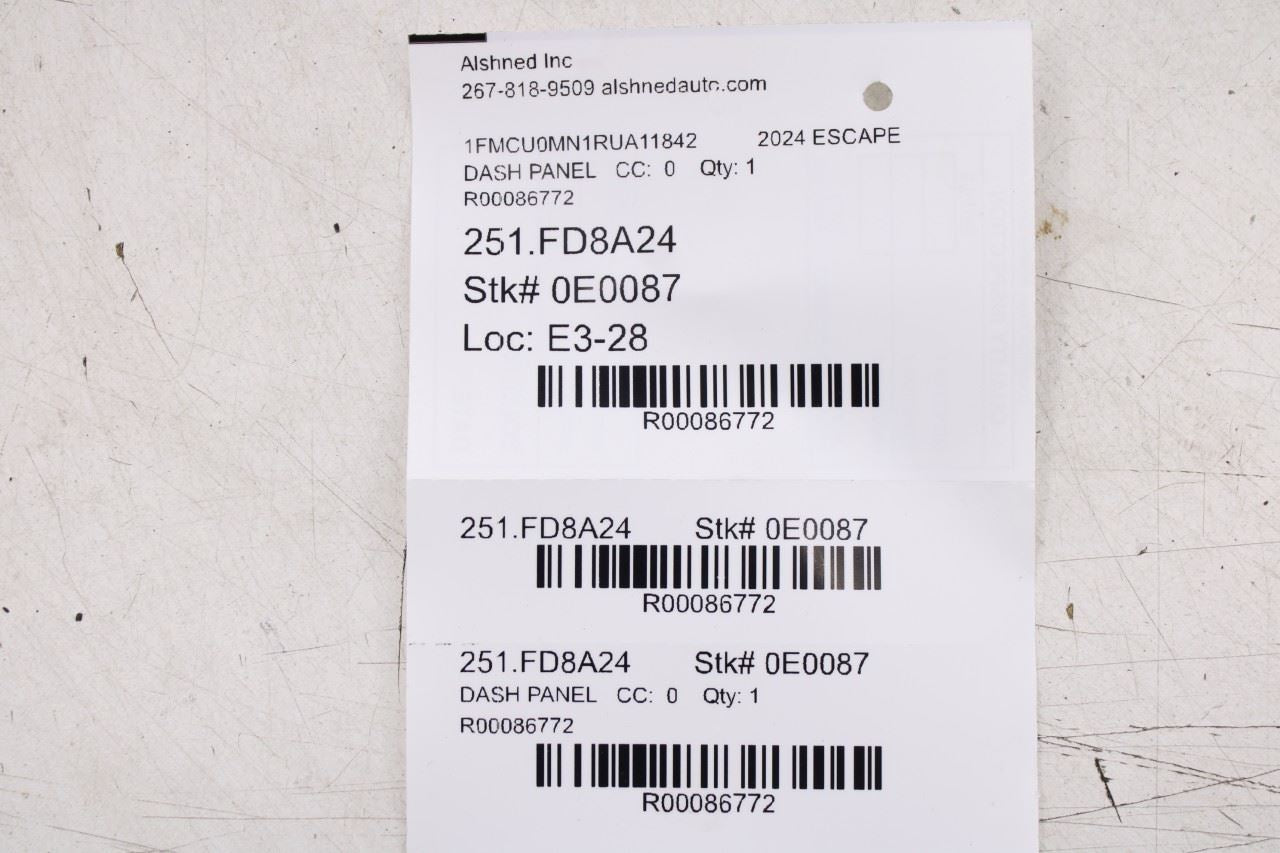 20-26 Ford Escape ST Front Left Dash Instrument Panel Lower Trim LJ6Z-7804459-AA - Alshned Auto Parts