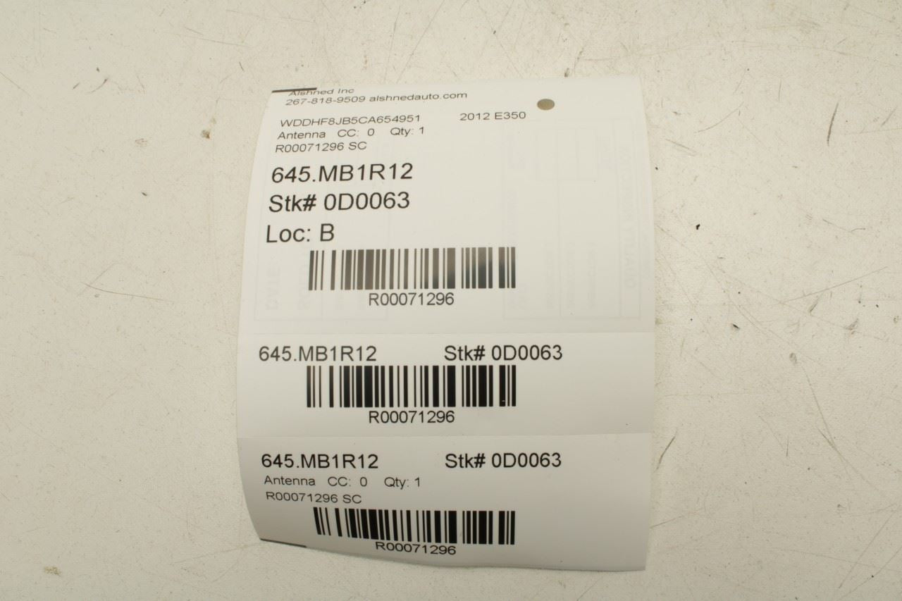 2010-2016 Mercedes-Benz E350 Sport 4MATIC Roof Exterior Shark Fin Antenna - Alshned Auto Parts