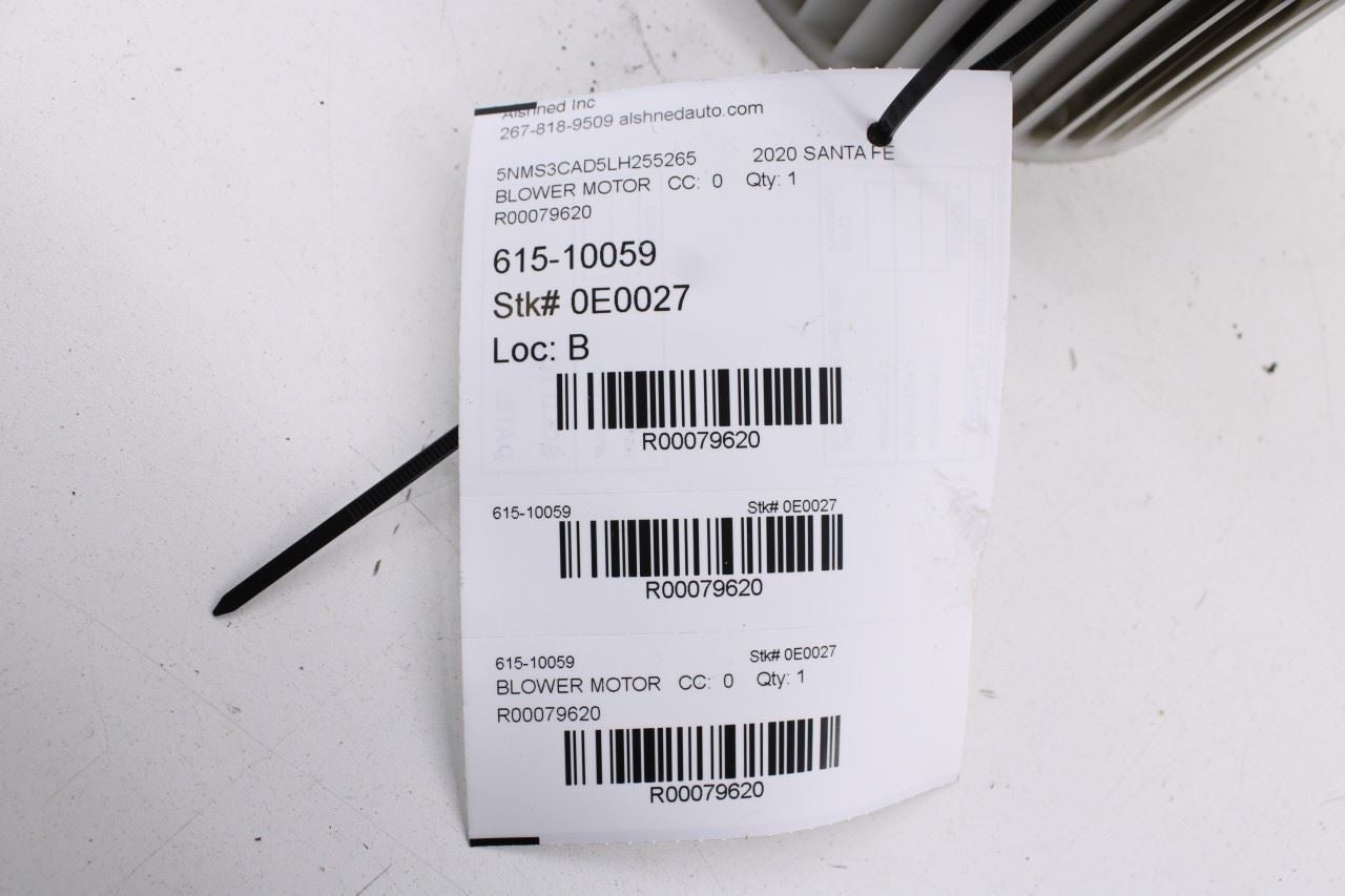 2019-2020 Hyundai Santa Fe SEL 2.4L AC Heater HVAC Blower Motor Fan 97113-A9010 - Alshned Auto Parts