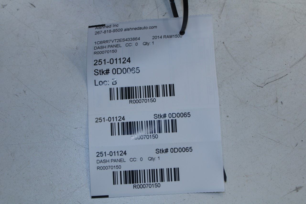 13-20 RAM 1500 Crew Cab Laramie Front Right Side Dash Outer Air Vent 1WA65DX9AC - Alshned Auto Parts