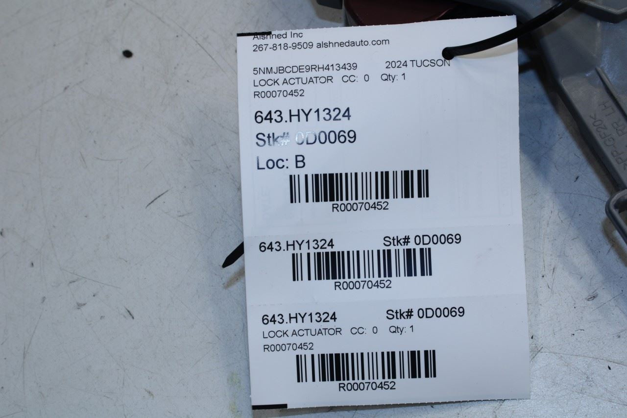 2022-2025 Hyundai Tucson SEL Rear Left Side Door Lock Latch Actuator 81410-CW500 - Alshned Auto Parts