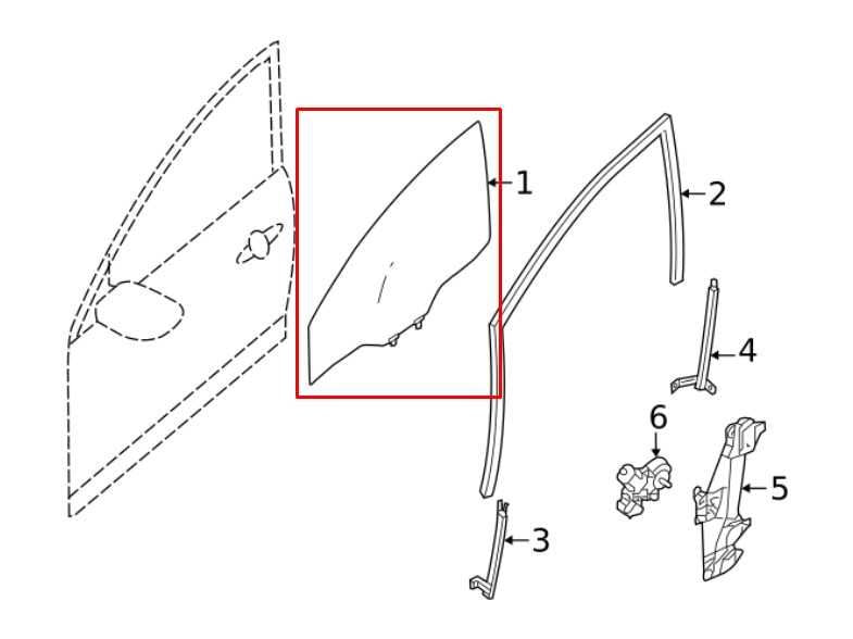 2020-2024 Nissan Sentra Front Left Driver Side Door Window Glass 80301-6LE0A OEM - Alshned Auto Parts