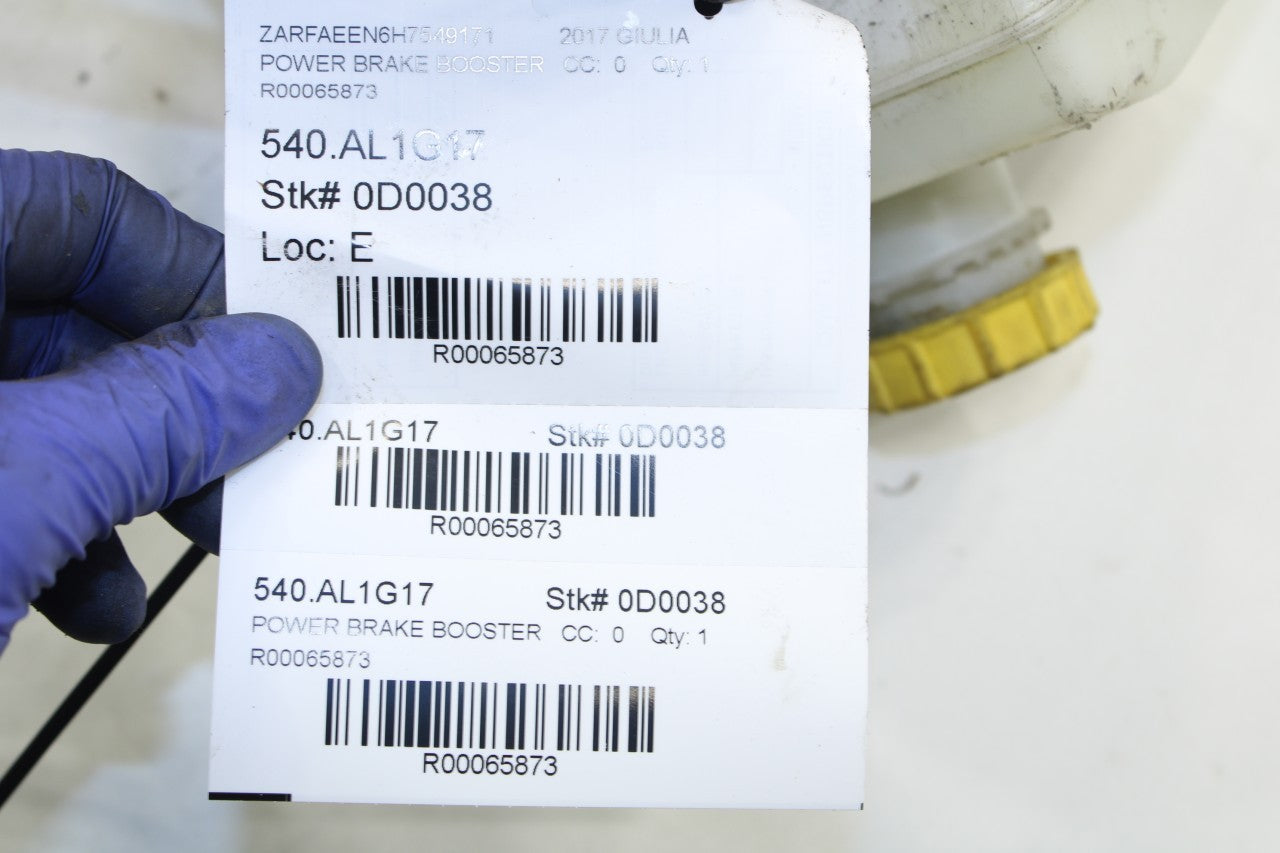 17-2022 Alfa Romeo Giulia Ti AWD Brake Booster w/ Master Cylinder w/ Reservoir - Alshned Auto Parts