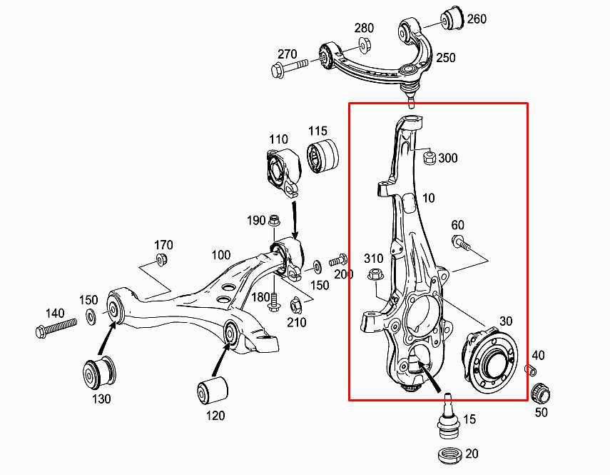 2012-2015 Mercedes-Benz ML350 Front Left Side Spindle Knuckle Hub 166-330-09-20 - Alshned Auto Parts