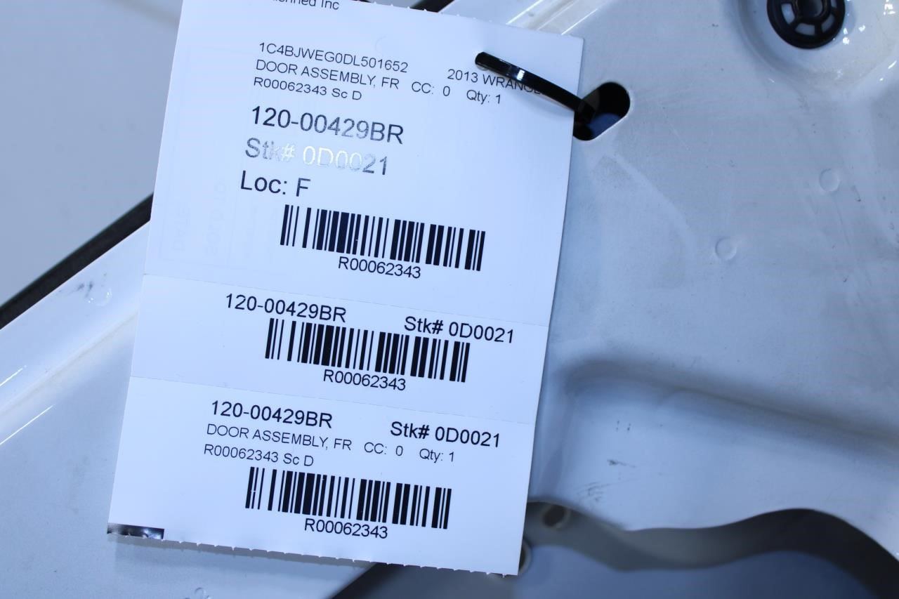 2011-17 Jeep Wrangler Sahara Front Right Door Shell Panel 68079596AD OEM *ReaD* - Alshned Auto Parts