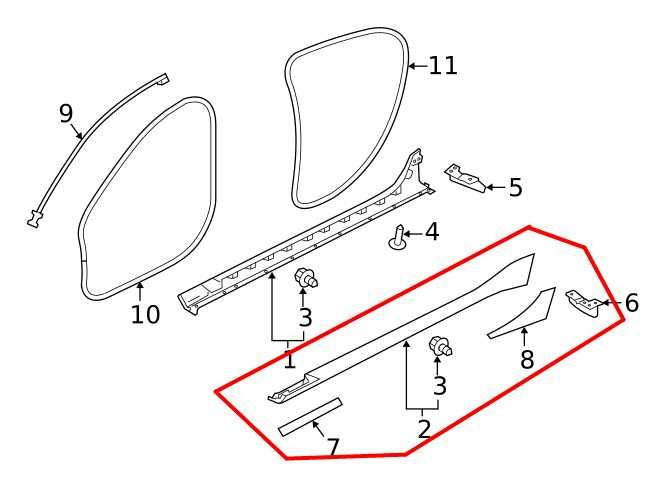 17-20 Jaguar XE R-Dynamic S Driver Left Skirt Rocker Molding T4N18963LML *ReaD* - Alshned Auto Parts
