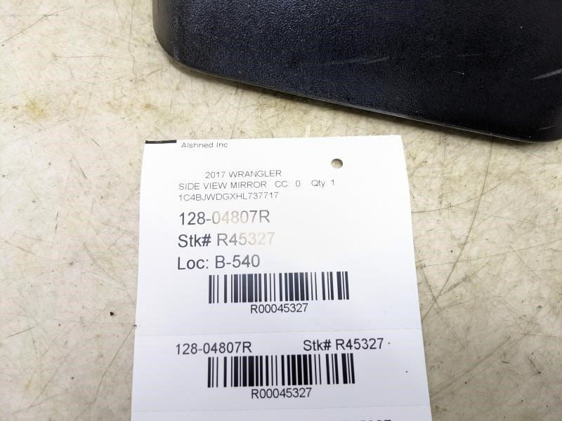 2015-2017 Jeep Wrangler Right Passenger Side Rearview Mirror 68249846AC OEM - Alshned Auto Parts