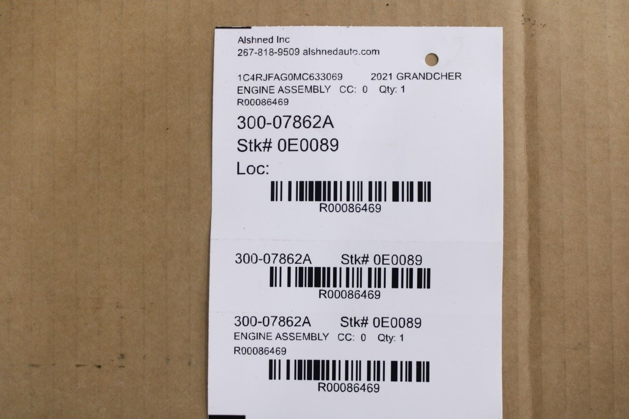 16-22 Jeep Grand Cherokee Laredo X 4x4 WK Body 3.6L Engine VIN G 8th digit 131K16