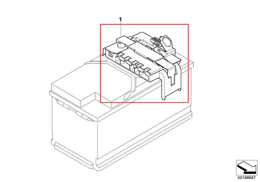 11-13 BMW X5 xDrive35i 3.0L AWD Battery Terminal Power Distribution Junction Box1