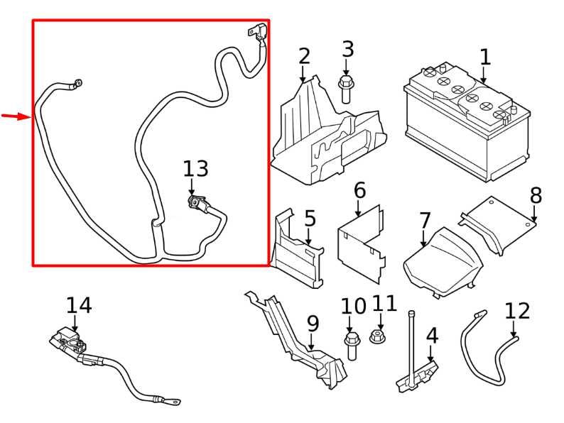 2015 Volvo S60 T5 Premier Positive Battery Cable Wire Harness 31433192 OEM - Alshned Auto Parts