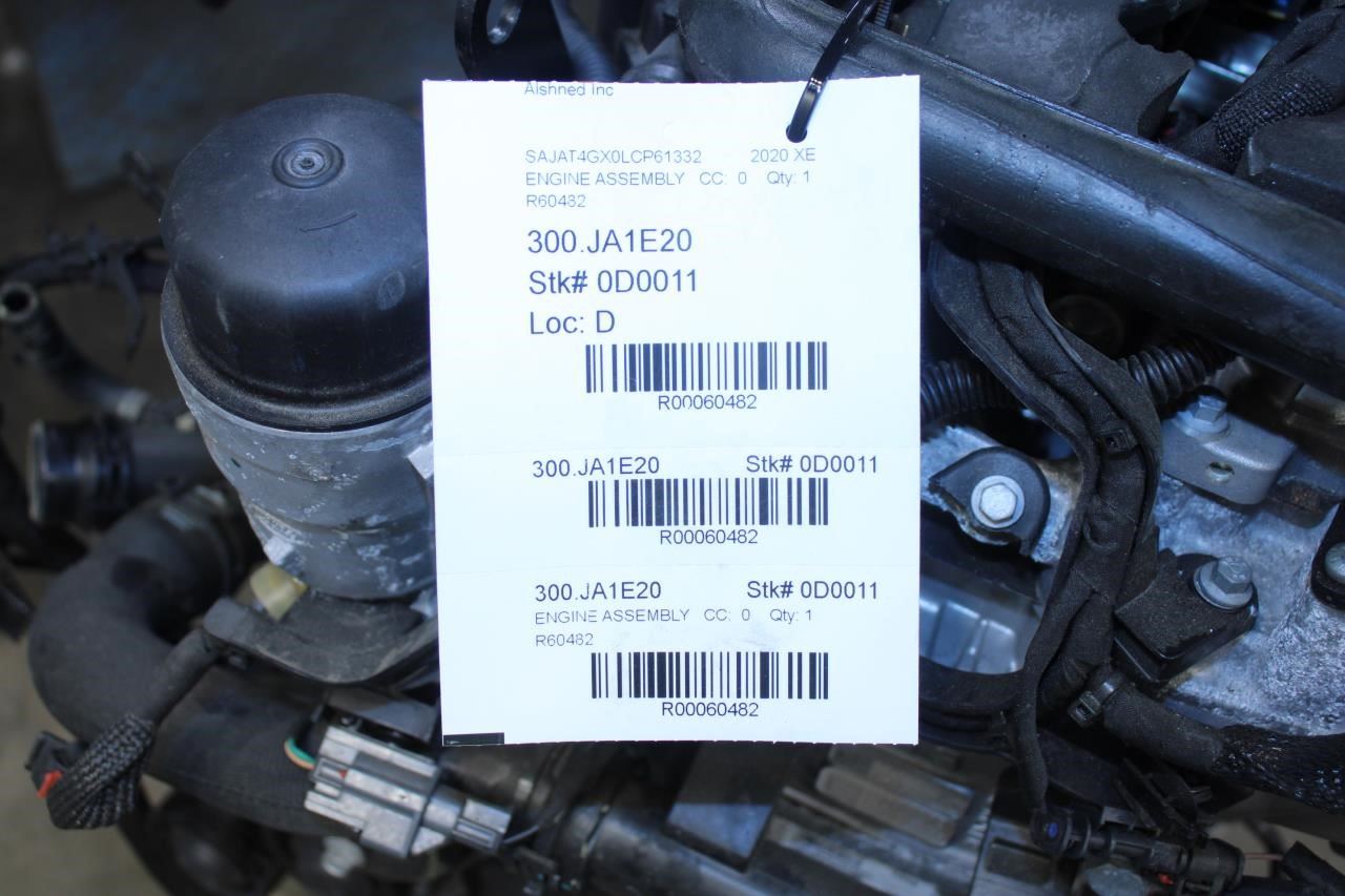 19-20 Jaguar XE R-Dynamic S 2.0L turbo AWD Engine Motor w/ 296HP STDEN 10K *ReaD - Alshned Auto Parts