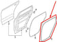 2019-2023 Hyundai Santa Fe Rear Left Side Door Weatherstrip On Body 83110-S2000 - Alshned Auto Parts