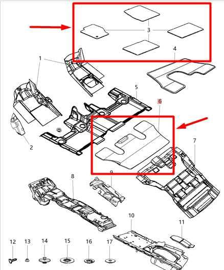 18-24 Dodge Durango FR & RR Carpet Floor Liner Mats Set of 5 6RP51DX9AA OEM - Alshned Auto Parts