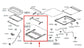 2014-2020 Infiniti QX60 Sunroof Frame w Window Glass 91306-3JA2A OEM - Alshned Auto Parts