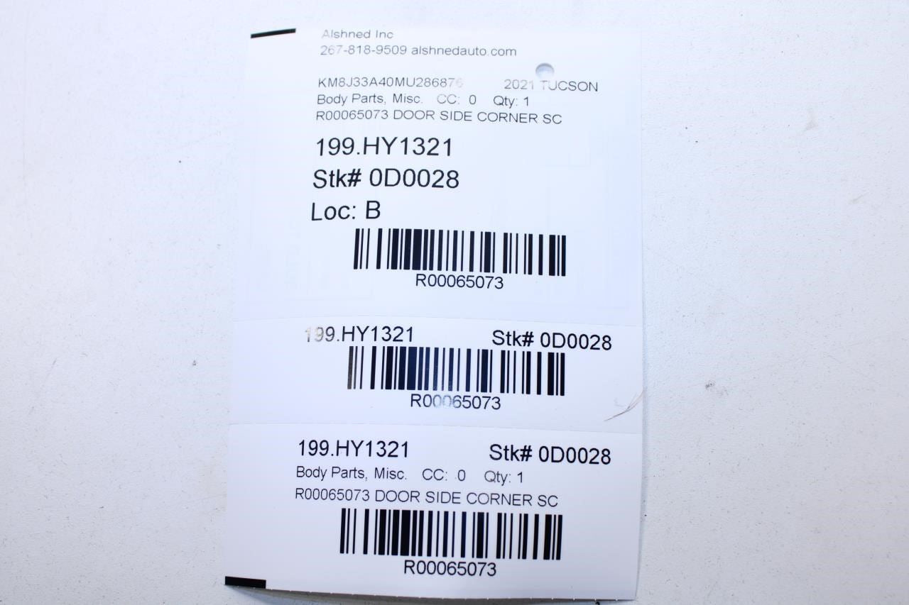 2015-21 Hyundai Tucson Value Rear LH and RH Door Inner Corner Trim Molding Cover - Alshned Auto Parts