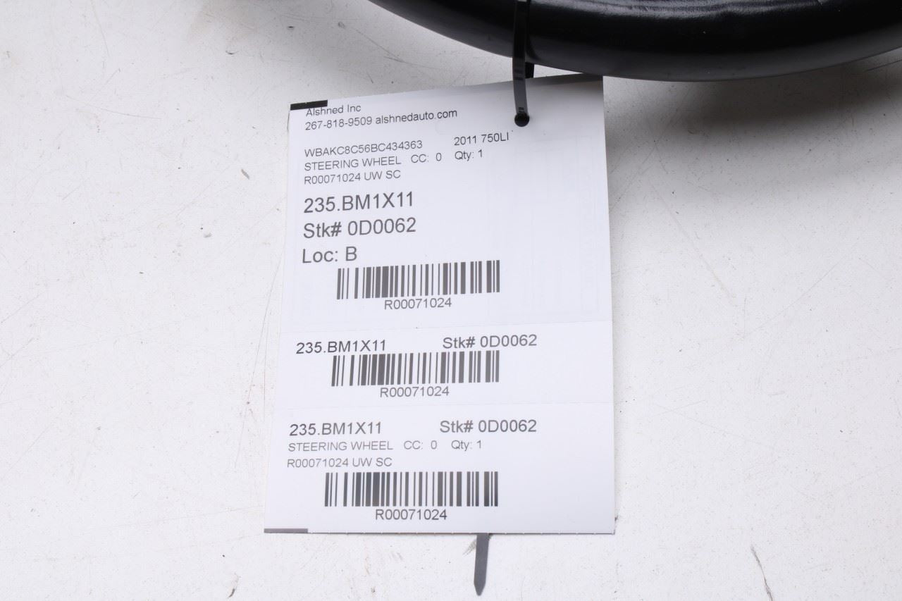 2010-2015 BMW 750Li xDrive 4.4L AWD Steering Wheel Leather w/ Control Buttons - Alshned Auto Parts