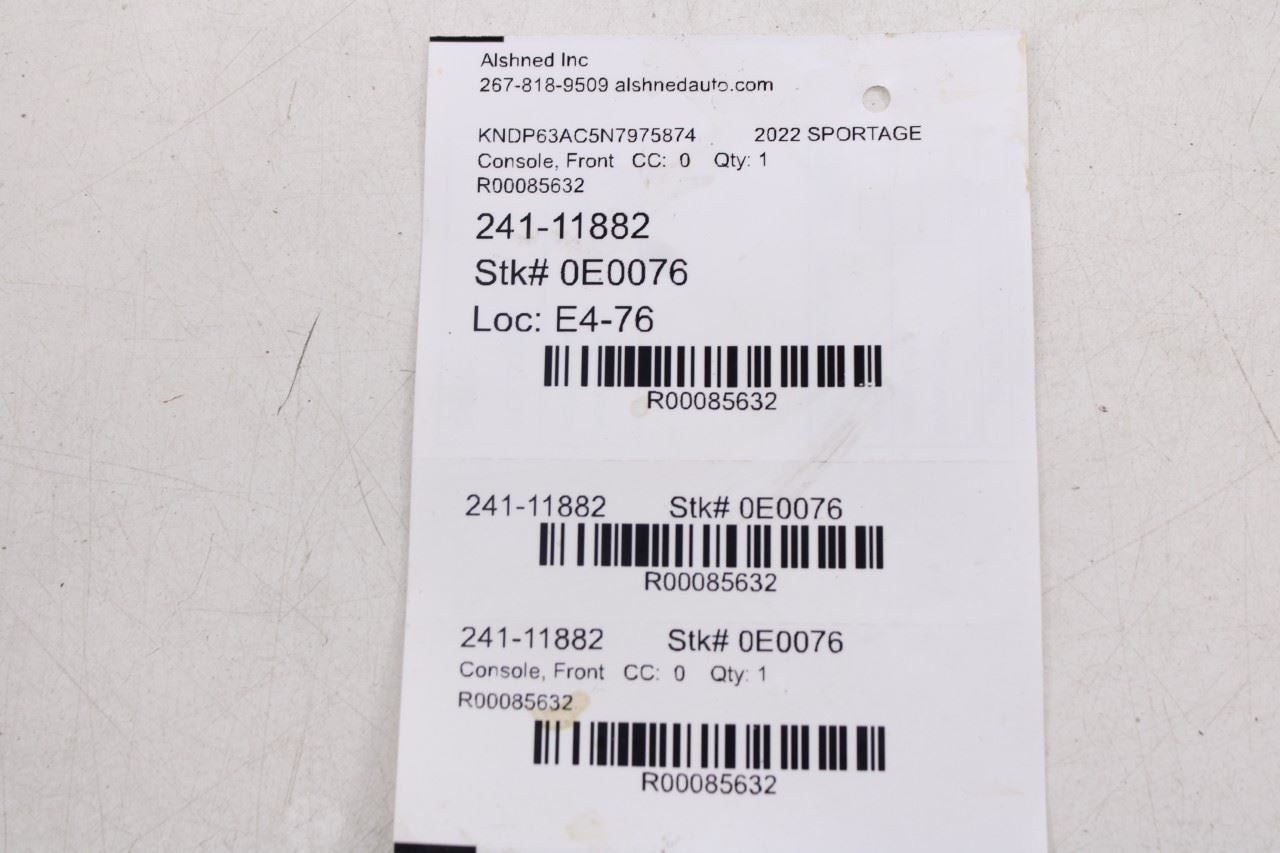 2016-22 Kia Sportage Nightfall Center Console Upper Cover Top Panel 84650D9900WK16