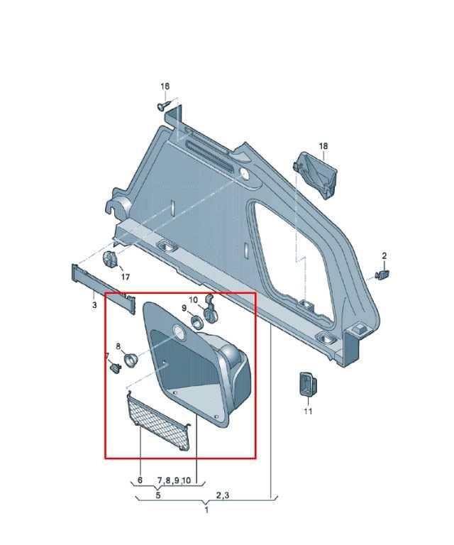 2018-25 Audi S5 Premium Rear Trunk Right Side Quarter Panel Interior Trim Panel - Alshned Auto Parts