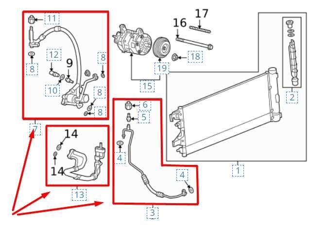 19-23 Chevy Silverado 1500 AC Refrigerant Discharge & Suction Hose 84459406 - Alshned Auto Parts