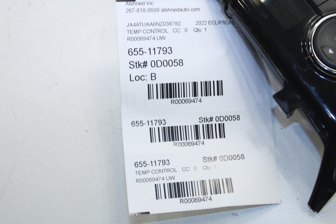 20-25 Mitsubishi Eclipse Cross ES AC Heater Temperature Climate Control 7820B355 - Alshned Auto Parts