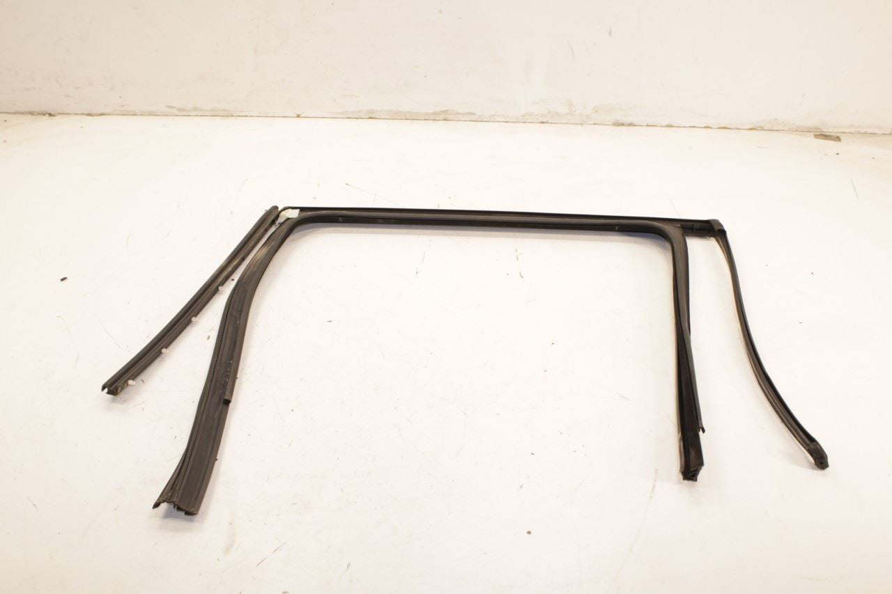 11-18 Porsche Cayenne Platinum RR LH Door Run Channel w Molding and Weatherstips - Alshned Auto Parts