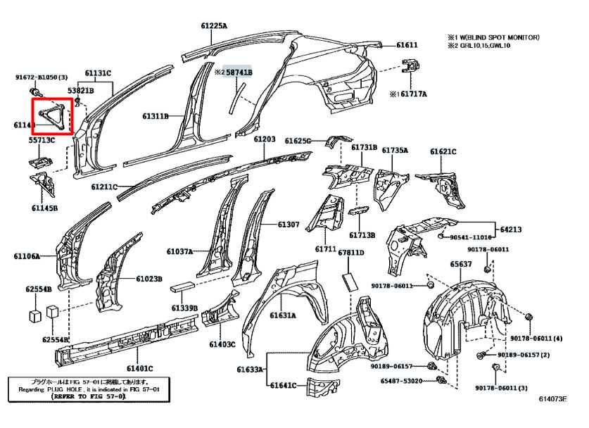 13-20 Lexus GS350 Front RH and LH Body A-Pillar Upper Reinforced Fender Brackets - Alshned Auto Parts