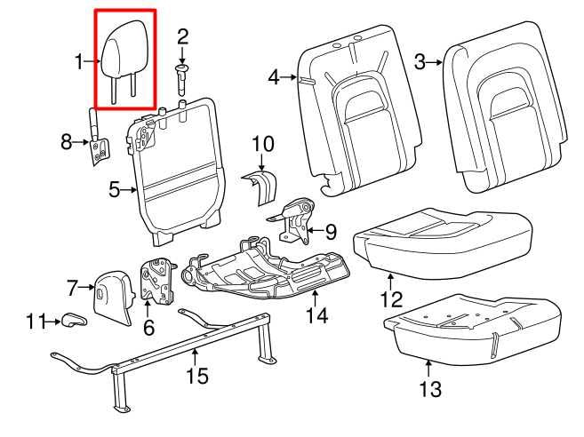 2015-2020 GMC Canyon Rear Right and Left Side Seat Headrest Pair 84011246 OEM - Alshned Auto Parts