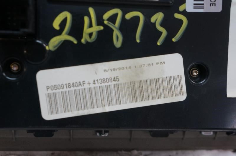 2014-15 Jeep Grand Cherokee Limited Radio AC Heater Temperature Climate Control - Alshned Auto Parts