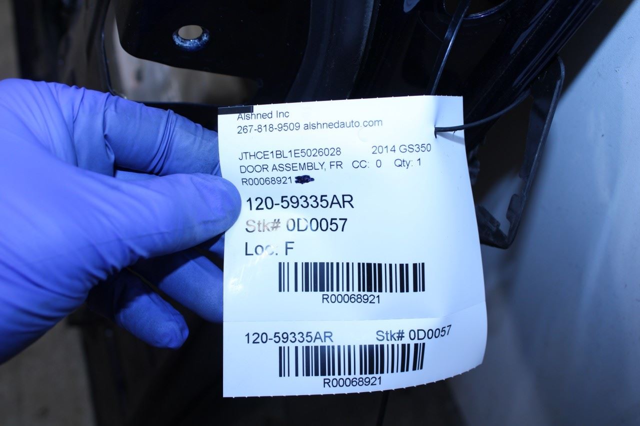 2013-2020 Lexus GS350 Front Right Passenger Door Shell Panel 67001-30860 OEM - Alshned Auto Parts