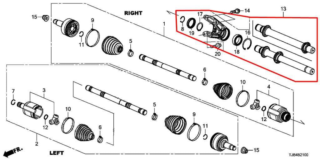2019-21 Acura RDX SH-AWD 2.0L AWD Front Right Side Inner Intermediate Axle Shaft - Alshned Auto Parts