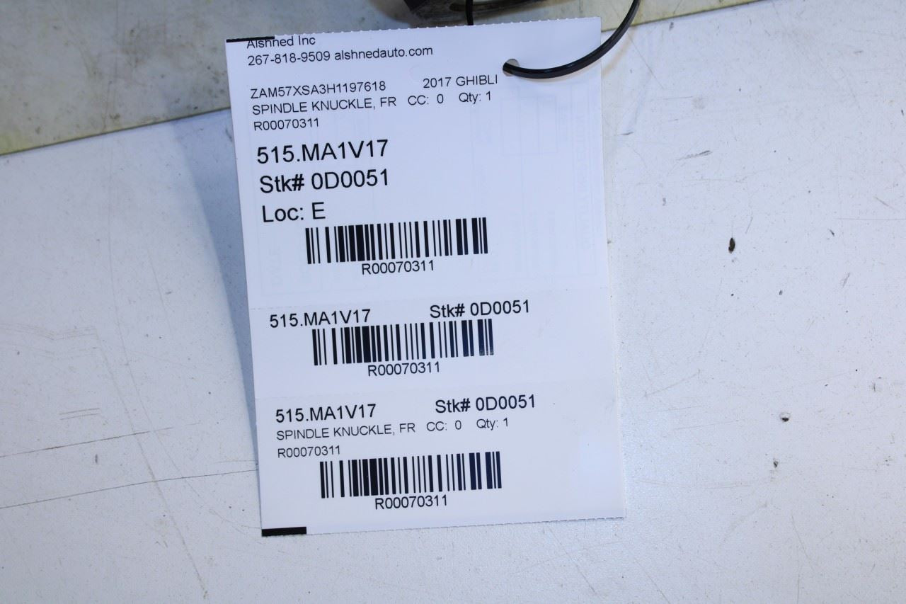 2014-20 Maserati Ghibli RWD Front Left Driver Side Spindle Knuckle Hub 670004761 - Alshned Auto Parts