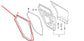 2020-23 Ford Escape SEL Rear Left Side Door Weathestrip On Body LJ6Z-78253A10-F - Alshned Auto Parts
