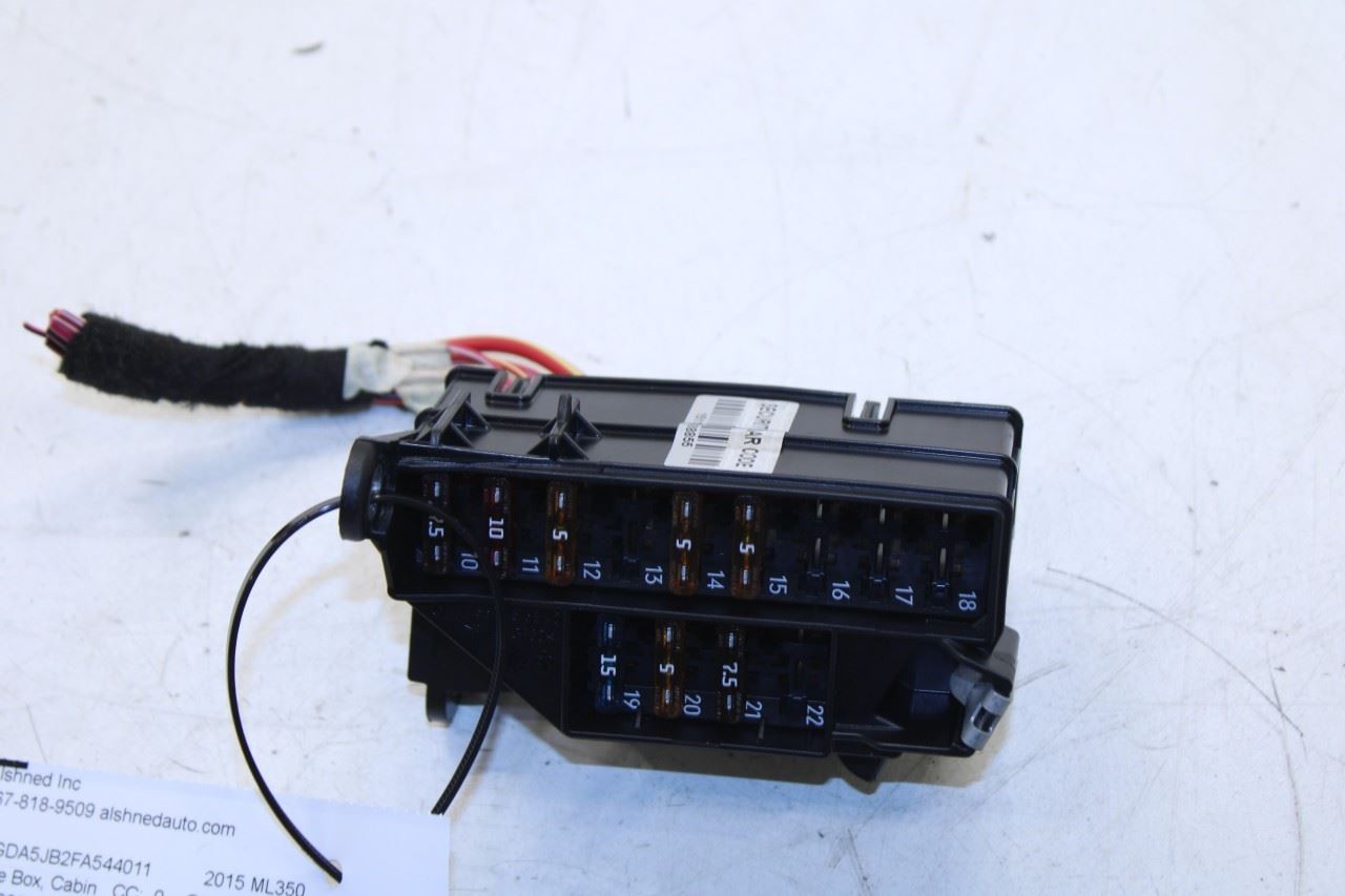 12-15 Mercedes-Benz ML350 3.5L Cabin Instrument Panel Fuse Relay Junction Block - Alshned Auto Parts