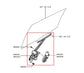 2018-2025 Mitsubishi Eclipse Cross ES Rear Left Door Window Regulator w/ Motor - Alshned Auto Parts
