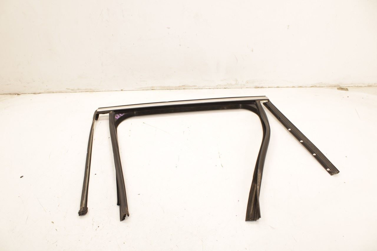 11-18 Porsche Cayenne Platinum RR LH Door Run Channel w Molding and Weatherstips - Alshned Auto Parts