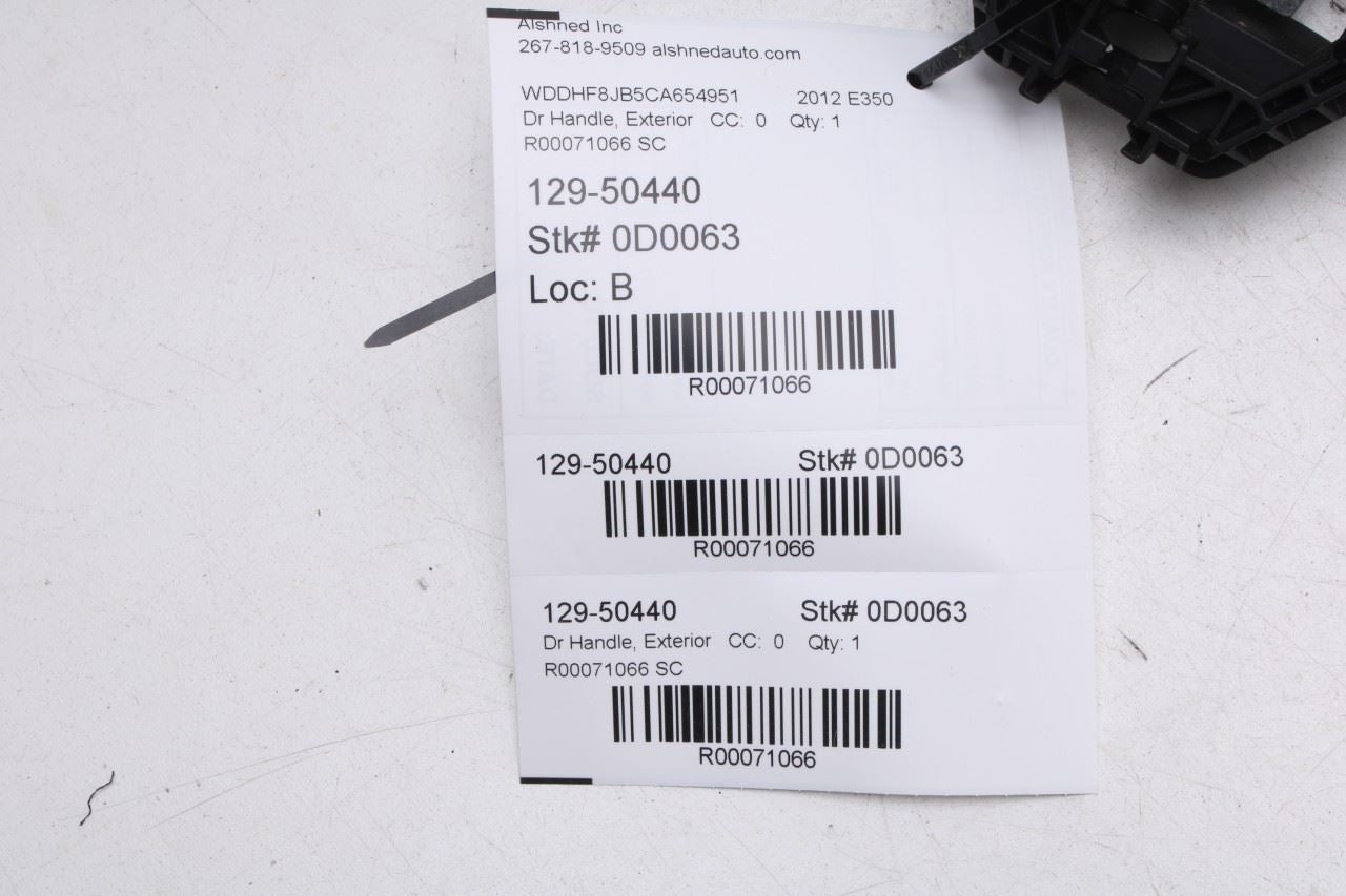 10-16 Mercedes-Benz E350 Sport 4Matic Rear Door Driver Left Side Exterior Handle - Alshned Auto Parts