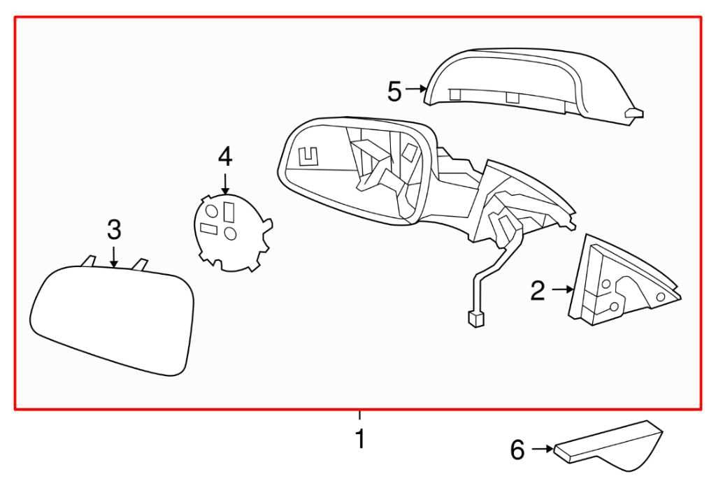 2011-2016 Chevrolet Cruze Passenger Right Side Rear View Mirror 95186804 OEM - Alshned Auto Parts
