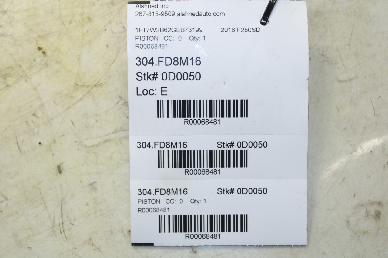 2011-22 Ford F250 Crew Cab 6.2L Right No 2 Piston w/ Connecting Rod AL3Z-6108-K - Alshned Auto Parts