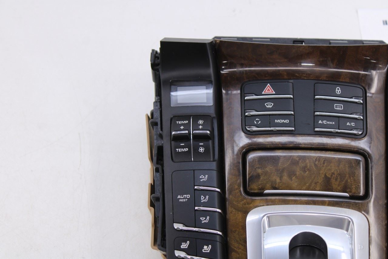 2013-14 Porsche Cayenne S Center Console Shifter Trim w/ Multi Control Switches - Alshned Auto Parts