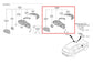21-23 Hyundai Santa Fe SEL Passenger Right Side Rear View Mirror 87620-S2410 OEM - Alshned Auto Parts