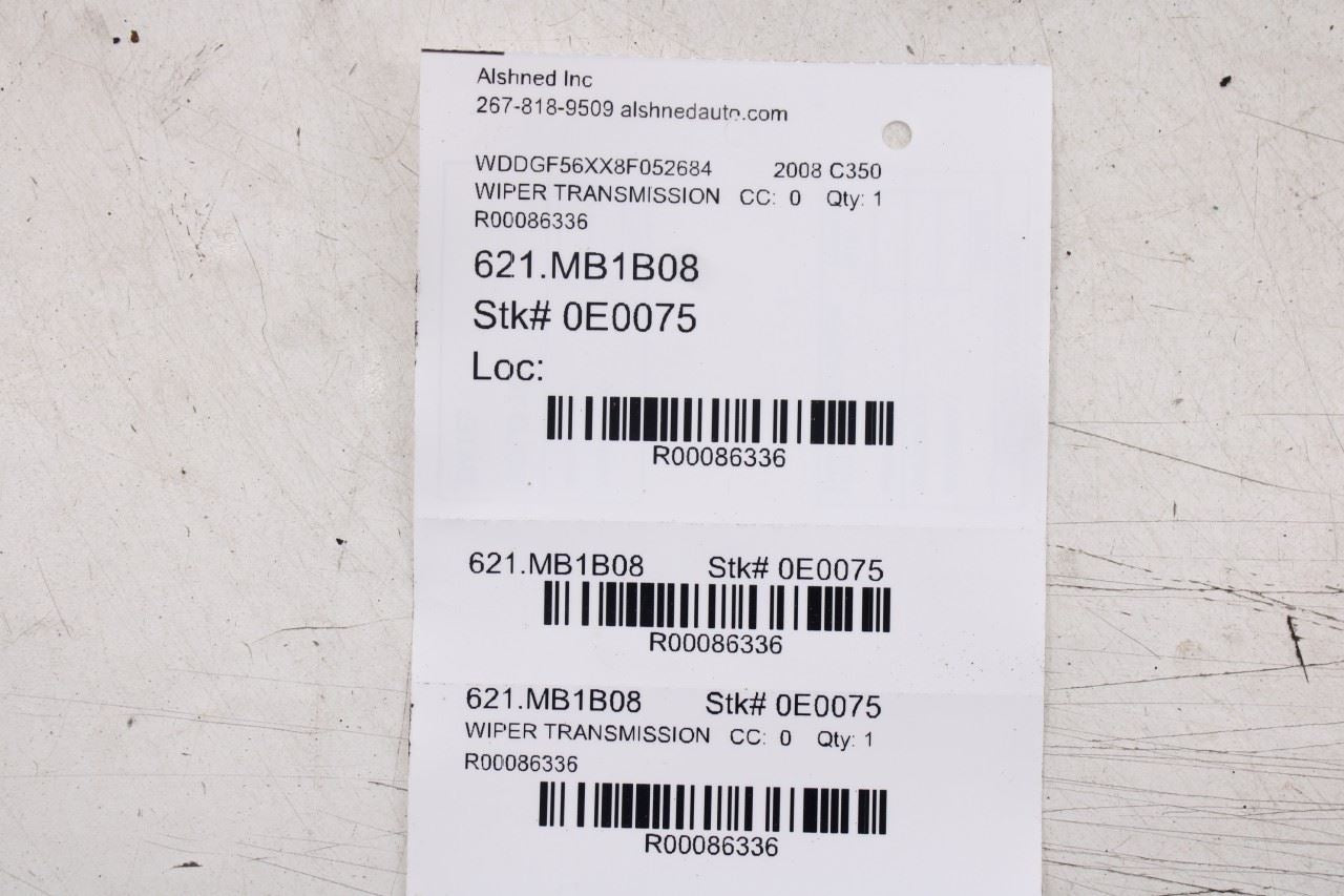 08-15 Mercedes-Benz C350 Sport FR Windshield Wiper Transmission Linkage w/ Motor - Alshned Auto Parts