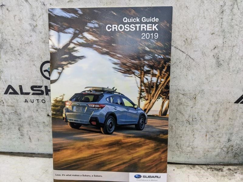 2019 Subaru Crosstrek Owners Manual Set with Case MSA5M1907A OEM - Alshned Auto Parts