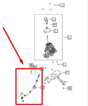2014-2023 Jeep Cherokee Transmission Gearshift Control Cable 68148856AF OEM - Alshned Auto Parts