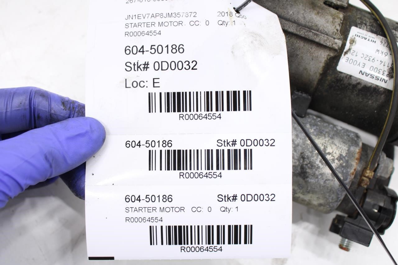 2014-2023 Infiniti Q50 Luxe RWD 3L Engine Starter Motor 23300-EY00E OEM - Alshned Auto Parts