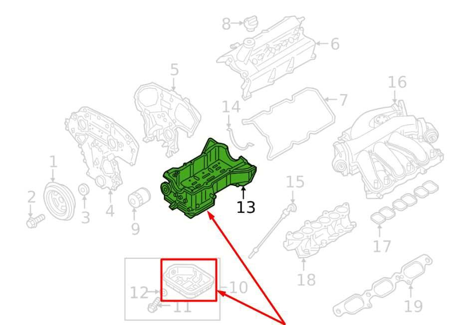 2017-24 Infiniti QX60 3.5L Engine Upper and Lower Oil Pan 11110-6KA0A OEM *ReaD*1