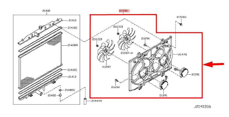 2010-15 Nissan Rogue S 2.5L Dual Radiator Cooling Fan Motor Assy 21481-JG70A OEM - Alshned Auto Parts