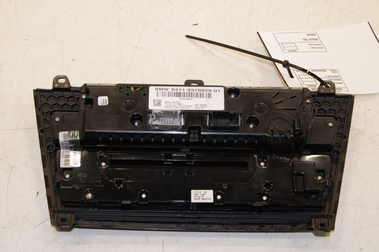 11-17 BMW X3 xDrive28i Radio Faceplate Heater Temperature Climate Control Panel - Alshned Auto Parts